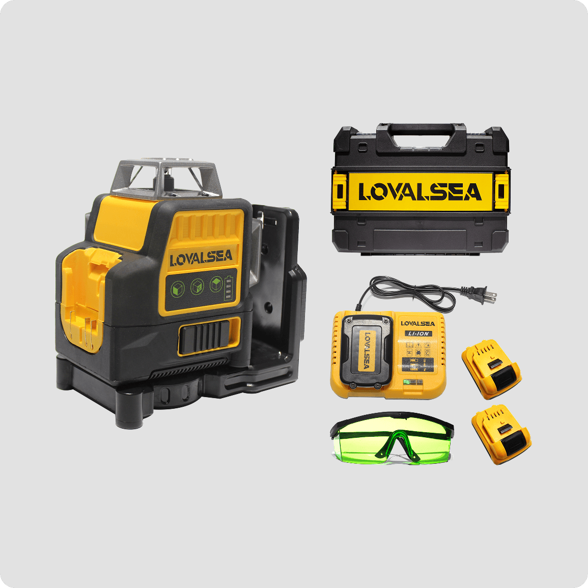 LOVALSEA 3D-4D Green Line Laser Level